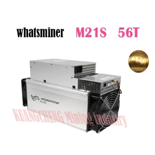 Asic Sha256 BTC BCH BSV Mining WhatsMiner M21s 56 T s usado con PSU m quina