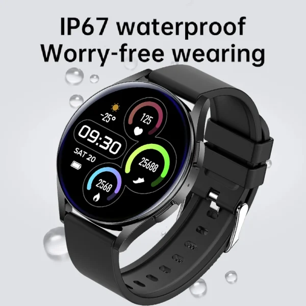 Reloj inteligente deportivo para hombre y mujer, Smartwatch con pantalla táctil, control de presión arterial, oxígeno en sangre, Bluetooth, llamadas, compatible con IOS y android, 6 - Imagen 5