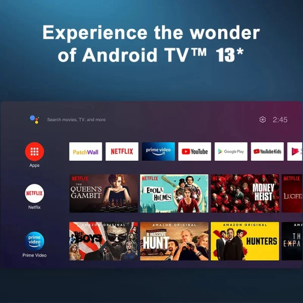 Dispositivo de TV inteligente HDR10, dispositivo con Android 13,0, 8K, asistente de voz, Netflix, Youtube, medios de transmisión portátiles, 2GB, 16GB, vs Amazon Fire Tv - AliExpress 44 - Imagen 5