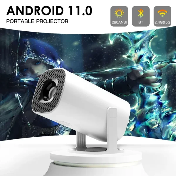 Miniproyector inteligente P30 para cine en casa, dispositivo portátil con Android 11, WiFi6, compatible con 4K, 1080P, WiFi 2,4G y 5G, 1280x720P - AliExpress 44 - Imagen 2