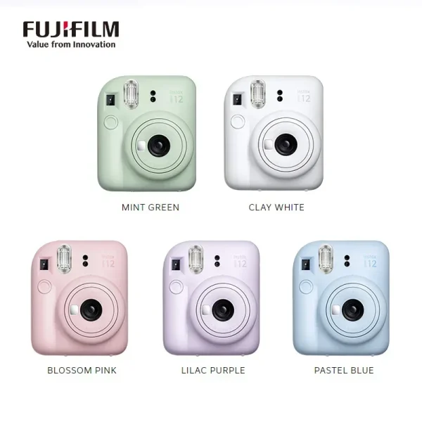 Cámara instantánea Fujifilm Instax Mini 12, color rosa, azul, verde, blanco y morado - Imagen 2