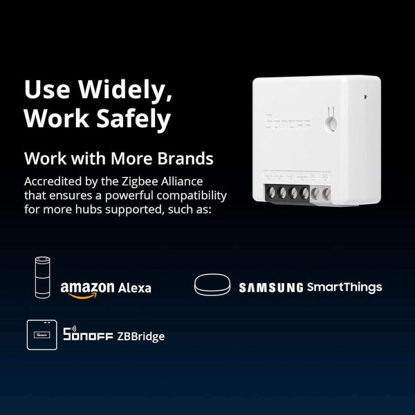 SONOFF ZBMINI ZigBee Mini interruptor de luz inteligente (2 vías), compatible con Alexa, SmartThings Hub, Google Home y SONOFF ZBBridge, requiere concentrador ZigBee 3.0, requiere cable neutro,  Herramientas y Mejoras del Hogar - Imagen 7