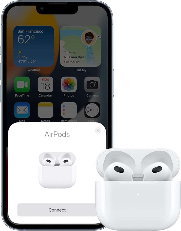 Apple AirPods (3ª generación) auriculares inalámbricos, auriculares Bluetooth, audio espacial personalizado, resistente al sudor y al agua, estuche de carga Lightning incluido, hasta 30 horas de  Electrónica - Imagen 11