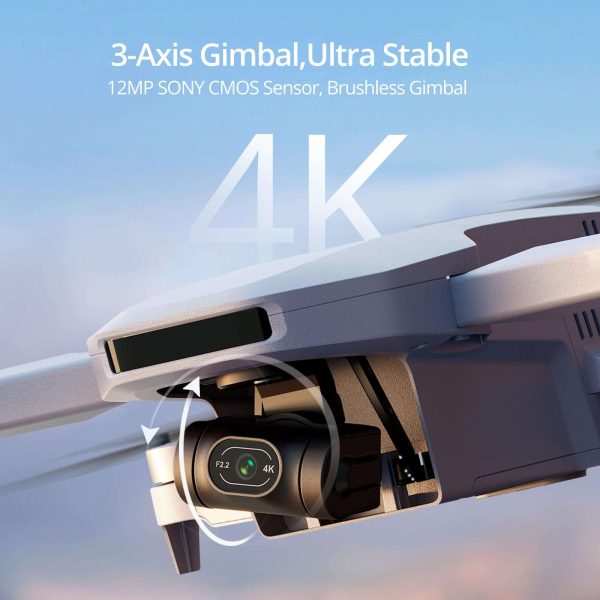 Potensic ATOM 3-Axis Gimbal 4K GPS Drone, Under 249g, 96 Mins Flight, Max 6KM Transmission, Visual Tracking, 4K/30FPS QuickShots, Lightweight for Adults and Beginners, Fly More Combo - Imagen 8