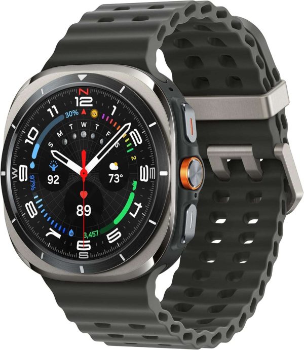 SAMSUNG Galaxy Watch Ultra 1.850 in LTE AI Smartwatch con puntuación de energía, consejos de bienestar, seguimiento de frecuencia cardíaca, monitor de sueño, rastreador de fitness, GPS, 2024, plata  Celulares y Accesorios