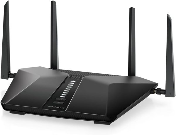 NETGEAR Nighthawk WiFi 6 Router (RAX54S) 6-Stream AX5400 5.4 Gbps - Router de Internet inalámbrico Gigabit de doble banda - Cobertura de hasta 2,500 pies cuadrados - Conecta más de 25 dispositivos