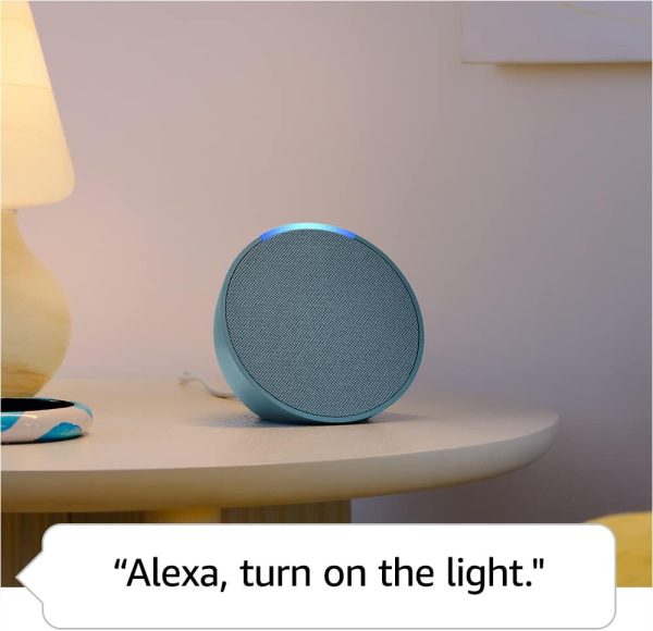 Amazon Echo Pop (modelo más nuevo), nuestro altavoz Alexa más pequeño, cabe en cualquier habitación, carbón - Imagen 4