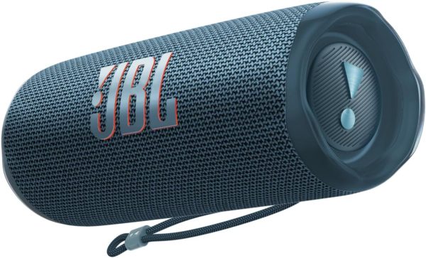 JBL Flip 6 - Altavoz Bluetooth portátil, sonido potente y graves profundos, resistente al agua IPX7, 12 horas de reproducción, JBL PartyBoost para emparejamiento de múltiples altavoces para el hogar, el exterior y los viajes (Azul)