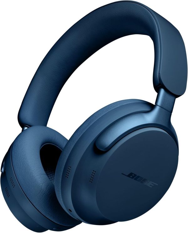 Bose QuietComfort Ultra Auriculares Bluetooth, Auriculares inalámbricos con audio espacial, Auriculares con cancelación de ruido con micrófono, hasta 24 horas de duración de la batería, Azul Lunar - Color de edición limitada