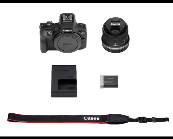 Cámara sin espejo Canon EOS R100 RF-S18-45 mm F4.5-6.3 es kit de lentes STM, sensor CMOS (APS-C) de 24,1 megapíxeles, vídeo 4K, montura RF, negro - Imagen 6