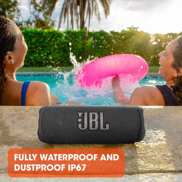 JBL Flip 6 - Altavoz Bluetooth portátil, sonido potente y graves profundos, resistente al agua IPX7, 12 horas de reproducción, JBL PartyBoost para emparejamiento de múltiples altavoces para el hogar, el exterior y los viajes (Azul) - Imagen 6