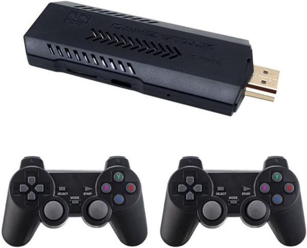 X2 Plus 4K Retro Game Stick, consola de videojuegos HD para el hogar con 2 controladores inalámbricos, salida HDMI, más de 30000 juegos integrados (128 GB) - Imagen 6