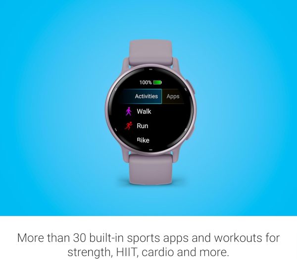 Garmin vívoactive 5, Health and Fitness GPS Smartwatch, AMOLED Display, Up to 11 Days of Battery, Orchid - Imagen 5