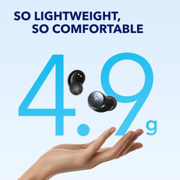 Soundcore by Anker Space A40 Auriculares inalámbricos adaptativos con cancelación activa de ruido, reducen el ruido hasta en un 98%, tiempo de reproducción ultralargo de 50 horas, tiempo de reproducción individual de 10 horas, sonido de alta resolución, ajuste cómodo, carga inalámbrica - Imagen 6