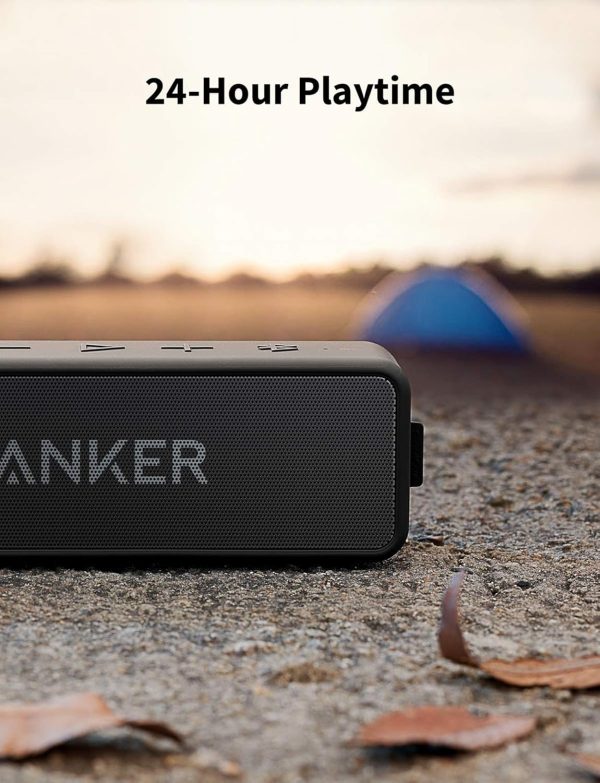 Anker Soundcore 2 Altavoz Bluetooth portátil con sonido estéreo de 12 W, Bluetooth 5, Bassup, IPX7 resistente al agua, reproducción las 24 horas, emparejamiento estéreo inalámbrico, altavoz para el hogar, al aire libre, viajes - Imagen 6