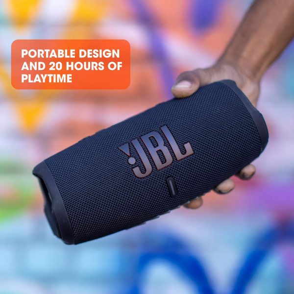 JBL CHARGE 5 - Altavoz Bluetooth portátil resistente al agua (IP67) con carga USB Powerbank, 20 horas de reproducción, JBL Partyboost (Negro) - Imagen 5