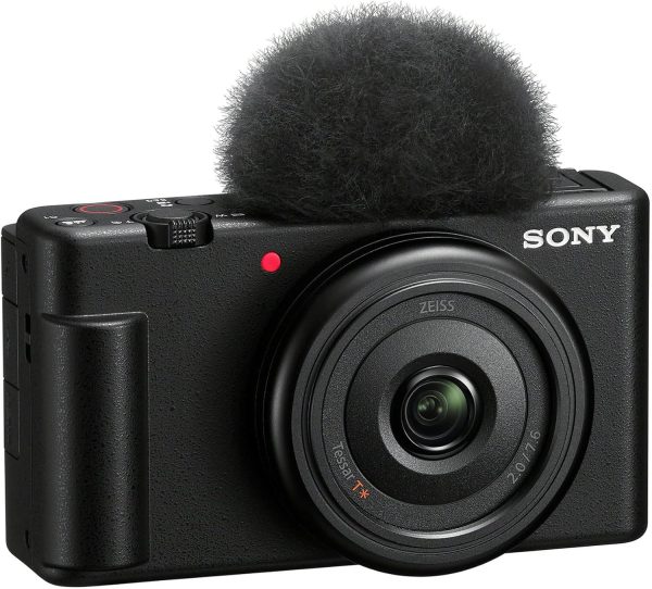 Cámara Sony ZV-1F Vlog para creadores de contenidos y vloggers negra