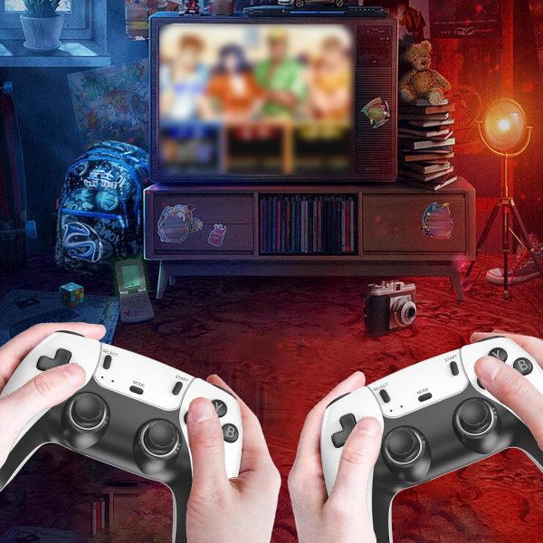 Consola de juegos retro inalámbrica con más de 20000 juegos, consola de videojuegos más de 18 emuladores de juegos clásicos, salida HDMI 4K para TV, Plug & Play Retro Gaming Stick con controladores duales 2.4G - Imagen 4