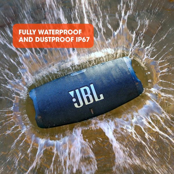 JBL CHARGE 5 - Altavoz Bluetooth portátil resistente al agua (IP67) con carga USB Powerbank, 20 horas de reproducción, JBL Partyboost (Negro) - Imagen 7