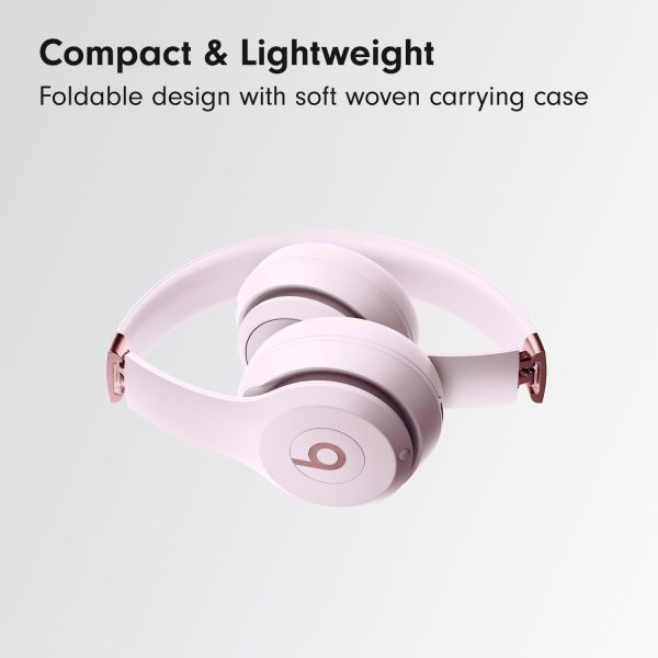 Beats Solo 4 - Wireless Bluetooth On-Ear Headphones, Apple & Android Compatible, Up to 50 Hours of Battery Life - Cloud Pink - Imagen 5