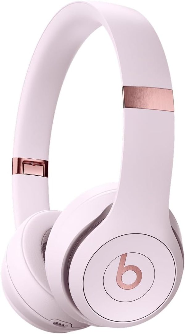 Beats Solo 4 - Wireless Bluetooth On-Ear Headphones, Apple & Android Compatible, Up to 50 Hours of Battery Life - Cloud Pink