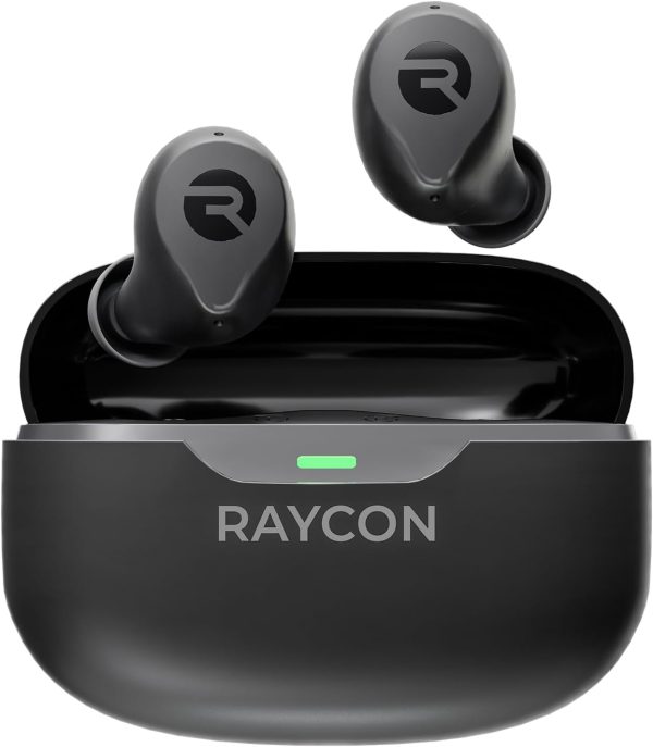 Raycon Everyday Earbuds (2024 Edition) - Bluetooth True Wireless in-Ear Buds with 32 Hours Playtime, Multpoint Technology, Extreme Comfort, and Active Noise Cancellation (Carbon Black)