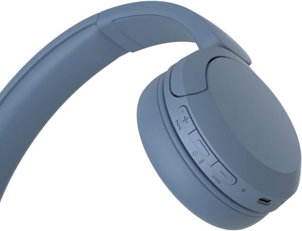 Sony WH-CH520 Wireless Headphones Bluetooth On-Ear Headset with Microphone, Blue - Imagen 6