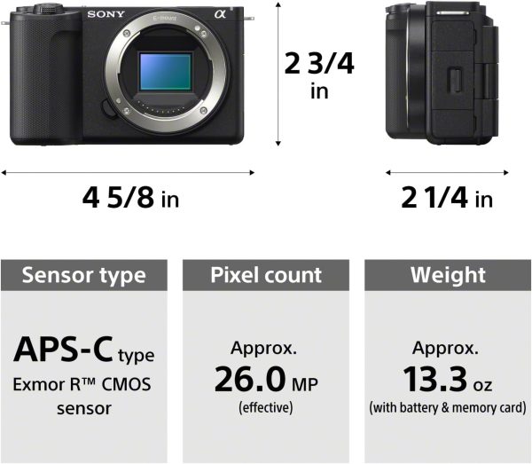 Sony Alpha ZVE10 II - APS-C Interchangeable Lens Mirrorless Content Creators’ Camera - Imagen 11