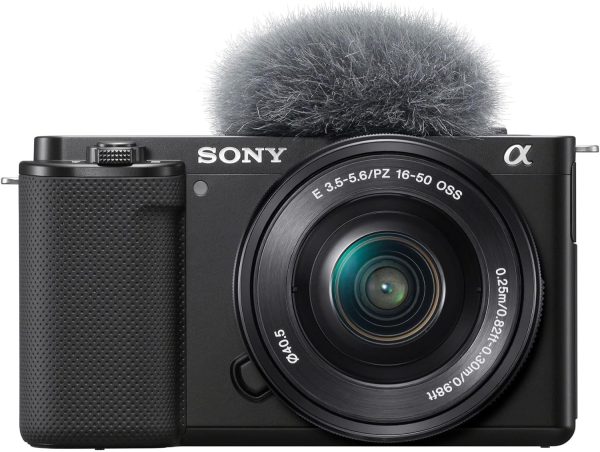 Sony Alpha ZV-E10 - APS-C Interchangeable Lens Mirrorless Vlog Camera Kit - Black - Imagen 2